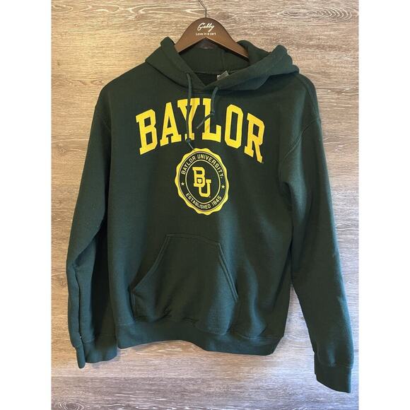Baylor University Bears Crewneck Sweatshirt Sz Small Green - Picture 1 of 7